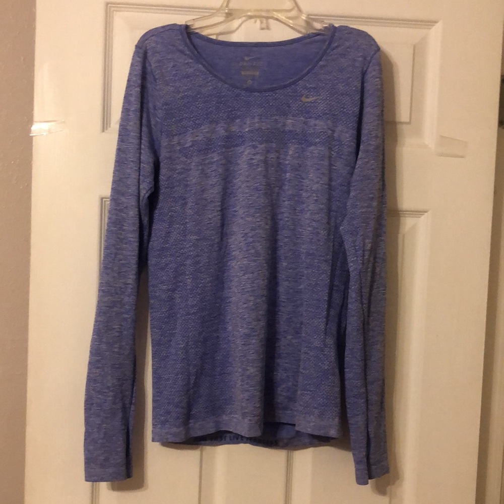 NIKE  dri-fit purple long sleeve